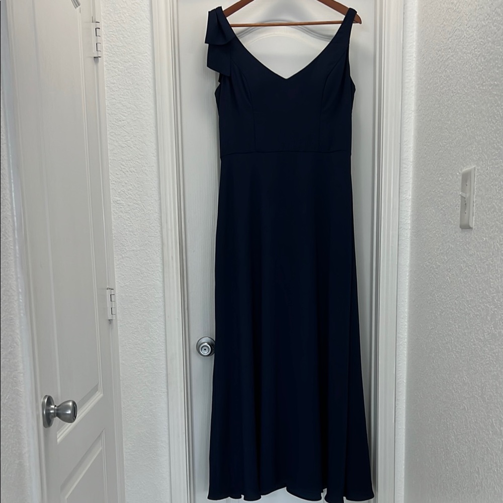 Hayley Paige Occasions Navy Blue Gown – Size 14